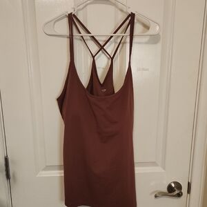 Old Navy Active Chocolate Brown Go-Dry Tank